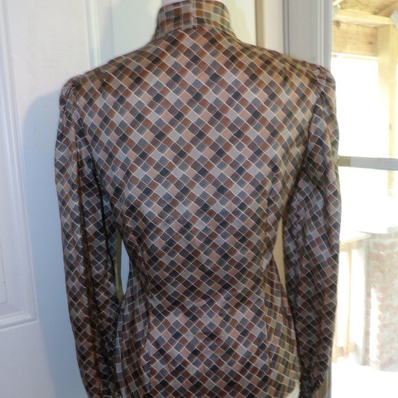 Collegian of California Secretary Blouse Size 5/6 Bow at Neck - Picture 5 of 6